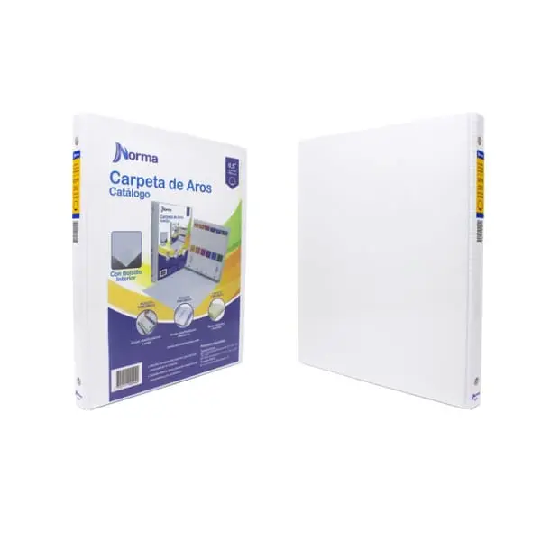 PASTAS CATALOGO 3 AROS BCA 0.5,1"1.5",2",2.5" Y 3"