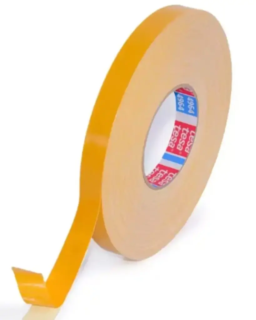 CINTA DOBLE FAZ ESPUMA 12 MM x 50MTS MOSTAZA