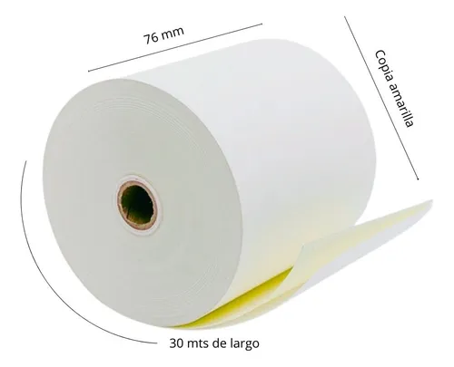 ROLLO DE REGISTRADORA QUIMICO 75x30