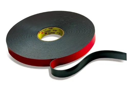 CINTA DOBLE FAZ TRANSPARENTE 3M VHB ROJO 19 MM X 33 MTS