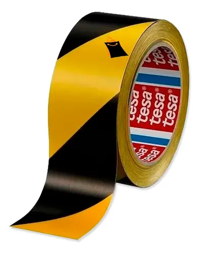 CINTA DEMARCACION AMARILLA-NEGRA 50MM x 33 MTS